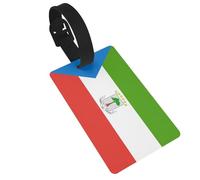 Étiquettes de bagage avec drapeau de la Guinée équatoriale - Idéales pour les sacs à dos de voyage et de croisière