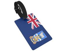 Étiquettes de bagage avec drapeau des îles Malouines, idéales pour les sacs à dos de voyage, croisière, sac à dos