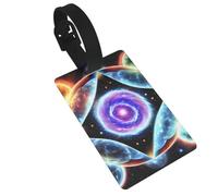 Étiquettes de bagage Cosmic Stars. Durable et élégant, cet accessoire de voyage unisexe facilite l'identification de vos bagages.