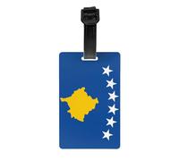 Étiquettes de bagage de drapeau du Kosovo Étiquettes de bagage durables Étiquettes de sac pour une reconnaissance facile des sacs Essentiels de voyage