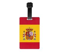 Étiquettes de bagage drapeau espagnol pour valises Identifiants durables Étiquettes de sac pour une reconnaissance facile des sacs essentiels de voyage