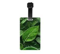 Étiquettes de bagage Green Leaf Nature, élégantes, imperméables et durables, pour que votre voyage soit sûr et ordonné.