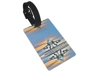 Étiquettes de bagage imprimées d'avion avec dragonne, étiquette d'identification pour valise, essentiels de voyage en avion