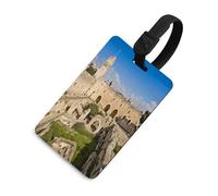 Étiquettes de bagage Israel at The Tower of David pour valises avec carte d'identité, protection de la vie privée, étiquettes de valise de voyage avec sangle en TPU, étiquettes de bagages, accessoires