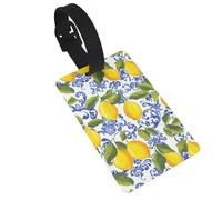Étiquettes de bagage jaune vif citron, idéales pour les sacs à dos de voyage, croisière, sac à dos