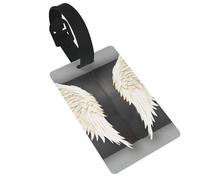 Étiquettes de bagage légères et mignonnes pour valises avec motif plumes d'ange faciles à identifier