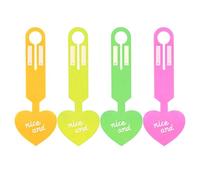 Étiquettes de bagage lumineuses fluorescentes étanches | Étiquettes de bagage fluorescentes - pour étudier à l'étranger, sac à dos, sac à main, sac d'ordinateur portable