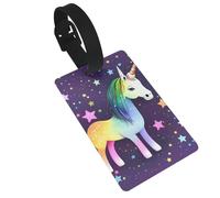 Étiquettes de bagage One-Horse Star. Durable et élégant, cet accessoire de voyage unisexe facilite l'identification de vos bagages.