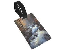 Étiquettes de bagage romantiques durables en forme de petite rivière - Porte-étiquette de bagage de croisière, étiquettes de voyage pour bagages, facile à identifier, matériau en PVC