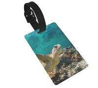 Étiquettes de bagage tortue de mer, étiquettes de bagage en PVC pour valises, étiquettes de bagages avec carte d'identité, remarquable, durable, accessoires de voyage