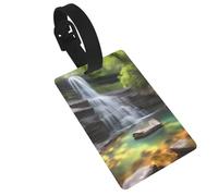 Étiquettes de bagage Waterfall Views. Durable et élégant, cet accessoire de voyage unisexe facilite l'identification de vos bagages.