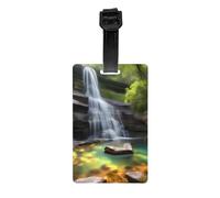 Étiquettes de bagage Waterfall Views, élégantes, imperméables et durables, pour que votre voyage soit sûr et ordonné.
