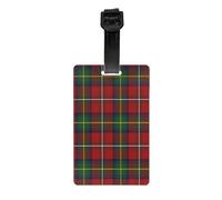 Étiquettes de bagages, étiquette nominative en PVC, identification de valise de voyage, étiquettes d'identification, étiquette de bagage,Tartan Boyd
