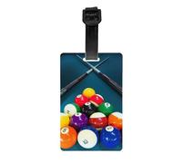 Étiquettes de bagages, étiquette nominative en PVC, identification de valise de voyage, étiquettes d'identification, étiquette de bagage,Billard