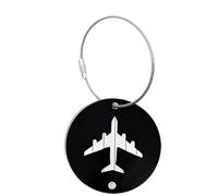 Étiquettes de bagages, étiquettes de sac à main, étiquettes de voyage avec nom, étiquettes double face en métal, étiquettes de bagage pour carte de visite