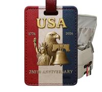 Étiquettes De Bagages - Porte-carte D'identité Portable 9 X 7 X 0,8 Cm, Étiquette De Voyage En Cuir PU, Étui Pour Passeport Élégant Avec Un Design Pour Sacs De Valises | Étiquette Pour Femmes,