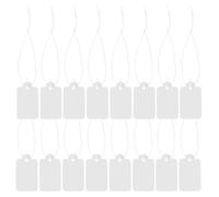 Étiquettes de Bijoux Blanches en Papier avec Ficelle, Écriture Facile | Tags Vierges pour Bracelets et Bouteilles, Usage en Magasin ou Fête, Gestion de Stock, Lot Pratique