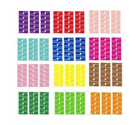 Étiquettes De Câble, 360 Pièces Adhésives Résistantes À L'Eau, Marqueurs Électriques Autocollants, 12 Couleurs 12 Feuilles Pour Étiqueteuse, Gaine Électrique, Organisateur De Câble Et Imprimante Laser