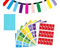 Étiquettes de Câble, Marqueurs Electriques, 10 Feuilles 300 Pièces Etiquette cable Auto-adhésif Autocollant, Étiquette de Cables A4, Personnalisées Etiquettes Autocollantes a4,avec 96Pcs Autocollantes