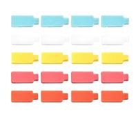 Étiquettes De Câble - Tags De Câble 20pc | Les Étiquettes De Câblodistribution Écrivent Sur | Étiquettes De Fil Réutilisables | Étiquettes D'identification Des Câbles | Écrivez Sur Les Couleurs Assort