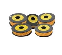 Étiquettes de câbles numérotées, 1 rouleau de tube numéroté EC-0. EC-1 EC-2 EC-3 EC-5 Tube carré Marqueur câble Fil marque coloré Numéro M 0 à 9(Number 4,EC-2-4mm)