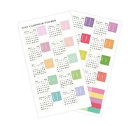 Étiquettes de calendrier 2026 colorées pour planificateur et fournitures de scrapbooking - pour maison, bureau, école, cahier, album, agenda, étudiant et enseignant