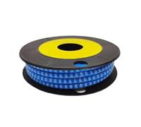 Étiquettes de cordon électrique, 250/500/1000 pièces 0 à 9 numéro 2,5 mm2 marqueur de fil câble emballage en spirale coloré 18AWG-12 AWG EC-1(No.6,EC 3)