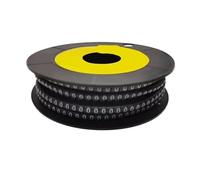 Étiquettes de cordon électrique, 250/500/1000 pièces 0 à 9 numéro 2,5 mm2 marqueur de fil câble emballage en spirale coloré 18AWG-12 AWG EC-1(No.0,EC 1)