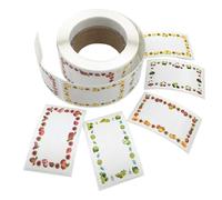 Étiquettes De Cuisine - Autocollantes | 1000 Pièces Récipient Alimentaire Vierge Pour Garde-manger Sac De Congélateur Préparation De Repas Bouteille De Vin Confiture Maison Huile Vinaigre Collation Or