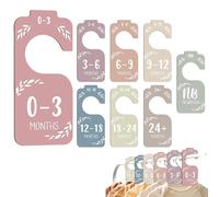 Étiquettes de diviseur de placard en bois - Étiquettes de porte-armoires de garde-robe, ensemble de suspension lisse | 8pcs Children Toddler séparateur, diviseur décoratif pour garçons Girls Kids Clot