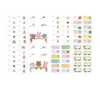 Étiquettes de garderie - Autocollants sans fer - Fournitures scolaires - Étiquettes de vêtements pour - Pour jeunes, école, camp, maison, soins infirmiers, buanderie, garde-robe des personnes