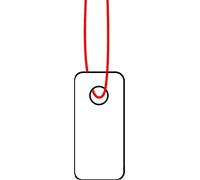 Étiquettes de marchandise HERMA 15 x 24 mm avec fil rouge carton blanc 1.000 pièces