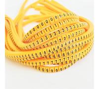 Étiquettes de marquage de câbles en PVC, 500 pièces, numéro de fil de 0 à 9, couleur, isolation 2,5 mm², for l'organisation et l'identification des fils (M-3-260pcs-AZ)(Ec 2 1000pcs yellow)