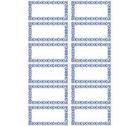 Étiquettes de ménage HERMA Bordures bleues 4 feuilles à 12 étiquettes