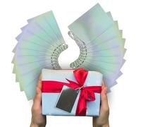 Étiquettes de Noël en aluminium (20 pièces) - Étiquettes de Noël pour cadeaux de Noël et cadeaux de mariage, écrivez dessus puis nouez avec du fil sur le cadeau- Taille : 6,5 cm