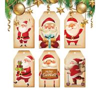 Étiquettes de Noël,étiquettes de nom de Noël - Décoration d'étiquette de Décoration d'arbre de - Rubans de, étiquettes de décoration de pour la famille, les amis, les amoureux