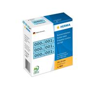 Étiquettes de numérotation HERMA 0-999 10 x 22 mm noir / bleu triple 1.000 étiquettes