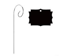 Étiquettes de plantes avec poteaux robustes pour projets de jardinage en plein air, y compris les jardins comestibles et les lits de pollinisateurs (style C)