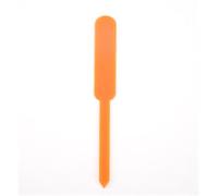 Étiquettes de plantes en plastique, 100 pièces, for jardinage et légumes, avec bouchon terre for distinguer les Pour l'enregistrement des noms de plantes(Orange)