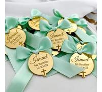Étiquettes De Plaque Personnalisées, Étiquette Miroir En Acrylique, Logo De Nom De Lettrage, Étiquettes De Nom En Acrylique Gravées Personnalisées For Fiançailles De Mariage, Étiquette De(100pcs)