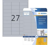 Étiquettes de plaque signalétique HERMA SPECIAL 63,5 x 29,6 mm argentées 270 étiquettes
