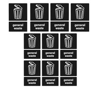 Étiquettes de poubelle - Autocollants de tri étanches, marqueurs de poubelle autocollants | Symbole de recyclage avec icônes claires pour la cuisine intérieure, les poubelles extérieures, la gestion