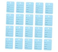 Étiquettes de prix à suspendre en papier de qualité supérieure pour bijoux, vêtements, chaussures et œuvres d'art avec champs préimprimés inscriptibles et trous de ficelle pour un étiquetage facile