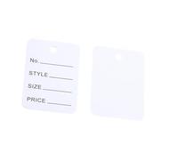 Étiquettes de prix à tête blanche élégante, 100 pièces, avec cordon de ficelle, pour marquer des sacs de vêtements, des bijoux, des identifiants en papier résistants pour petites entreprises