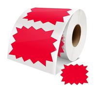 Étiquettes De Prix Autocollant Hot 75mm X 100mm Auto-adhésif Grand Starburst Signes Vente Étiquettes Amovibles Imperméables Pour La Vente Au Détail Supermarchés Business 500 Pièces