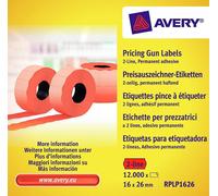 Etiquettes de prix AVERY Zweckform 26 x 16 mm rouge 10 x 1.200 étiquettes