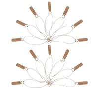 Étiquettes de Prix Vierges Khaki, avec Ficelle, 500 Pièces | Surface Écrivable Diy, Affichage Solide, Papier et Jute, pour Vêtements, Bijoux, Garage Sale, Yard Sale
