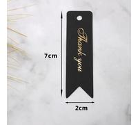 Étiquettes De Remerciement En Papier Kraft Bronzant,Fait À La Main,Sacs À Biscuits Et Bonbons,Cartes À Accrocher,Lettre Imprimée En Forme De C?ur,7x2cm,2023 - Type [Style 12]-100pcs