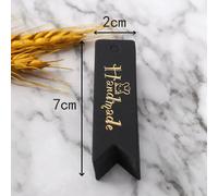 Étiquettes De Remerciement En Papier Kraft Bronzant,Fait À La Main,Sacs À Biscuits Et Bonbons,Cartes À Accrocher,Lettre Imprimée En Forme De C?ur,7x2cm,2023 - Type [Style 2]-50pcs