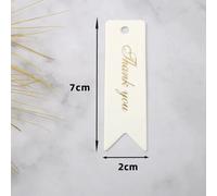 Étiquettes De Remerciement En Papier Kraft Bronzant,Fait À La Main,Sacs À Biscuits Et Bonbons,Cartes À Accrocher,Lettre Imprimée En Forme De C?ur,7x2cm,2023 - Type [Style 11]-50pcs